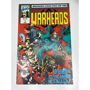 Marvel Warheads #2 Comic Book July 1992 Mercenaries Across‎ Space and Time